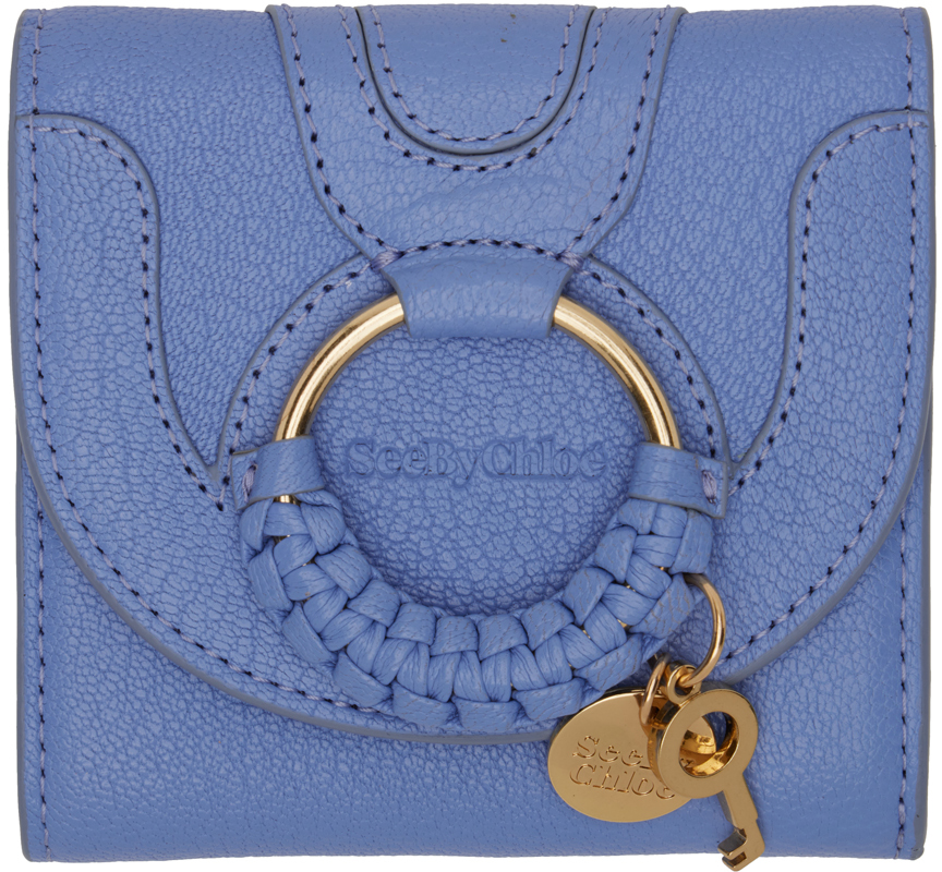 See By Chloé Blue Hana Wallet In 4c9 Persian Blue