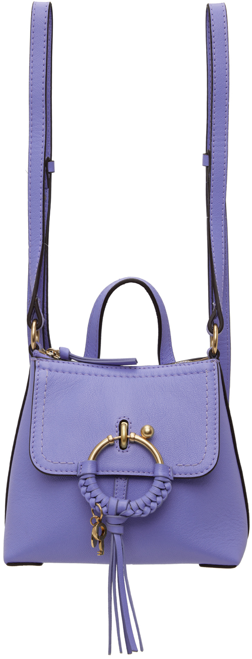 See By Chloé Blue Joan Backpack In 4c9 Persian Blue