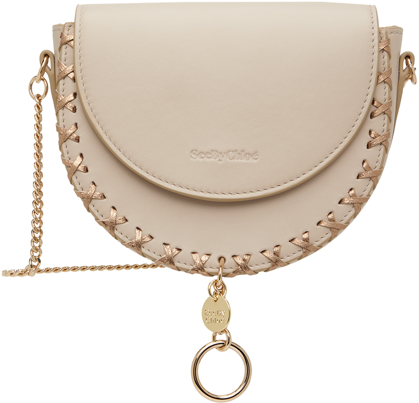 See By Chloé Beige Mara Evening Bag In 24h Cement Beige