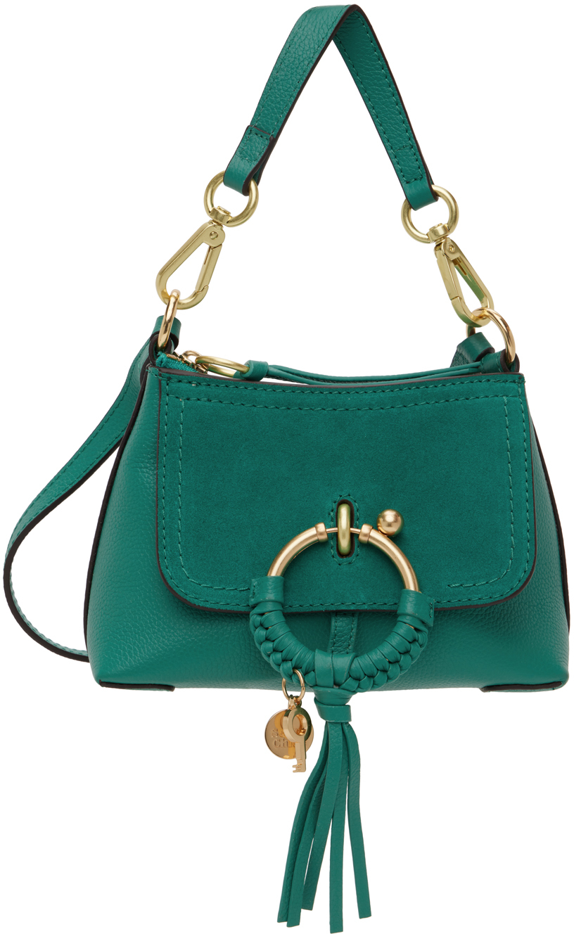 See By Chloé Joan Leather Crossbody Bag In Green