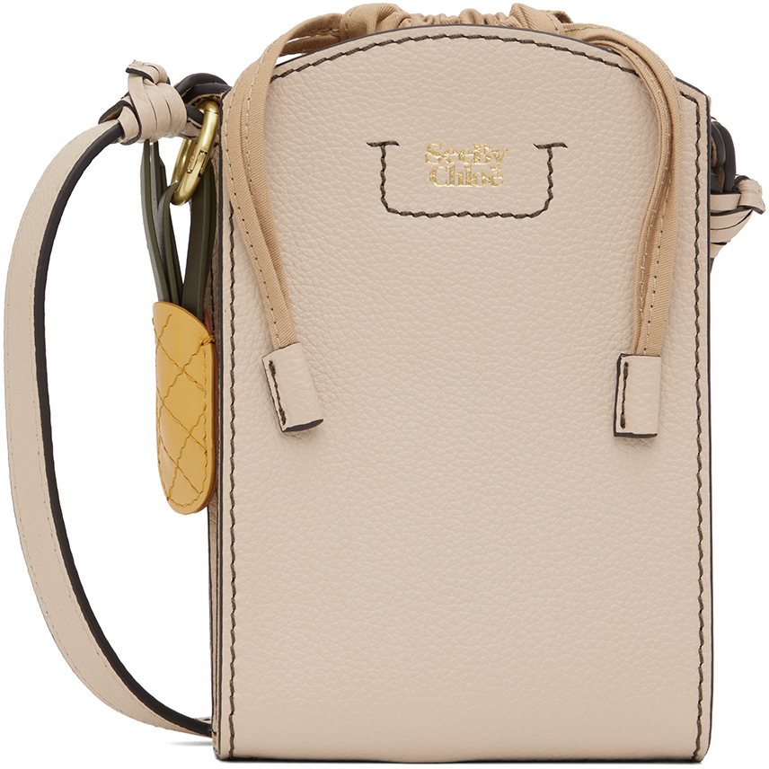 See by Chloé Beige Cecilia Vertical Bag SSENSE Canada