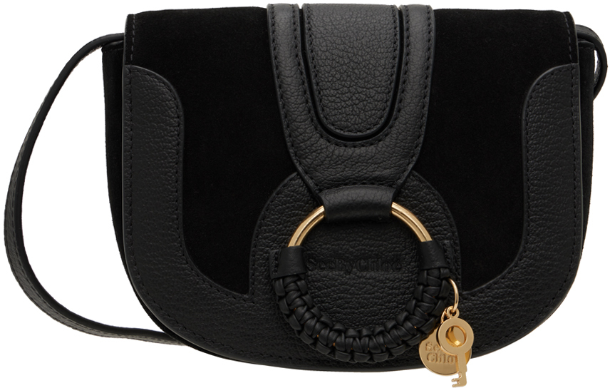 Black Mini Hana Shoulder Bag by See by Chloé on Sale