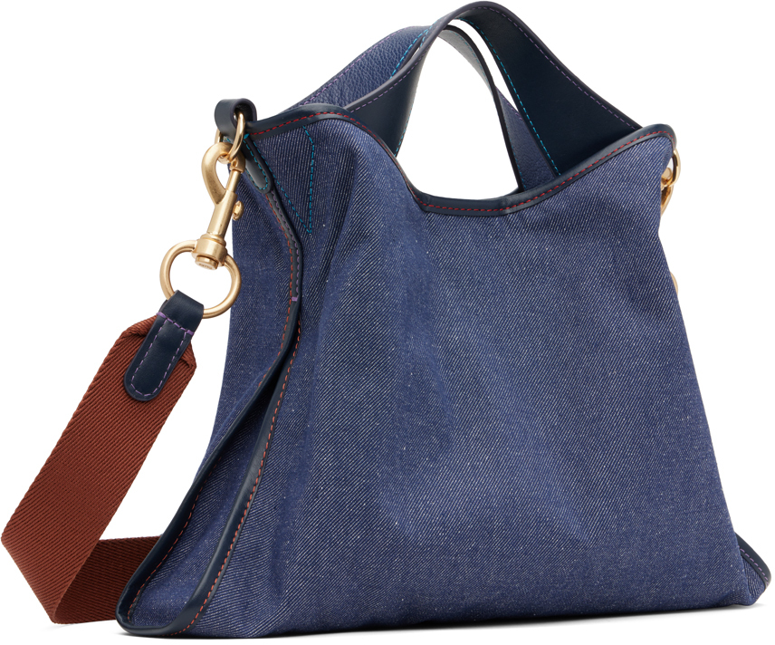 Chloé - Marcie Blue Denim Micro Bucket Bag
