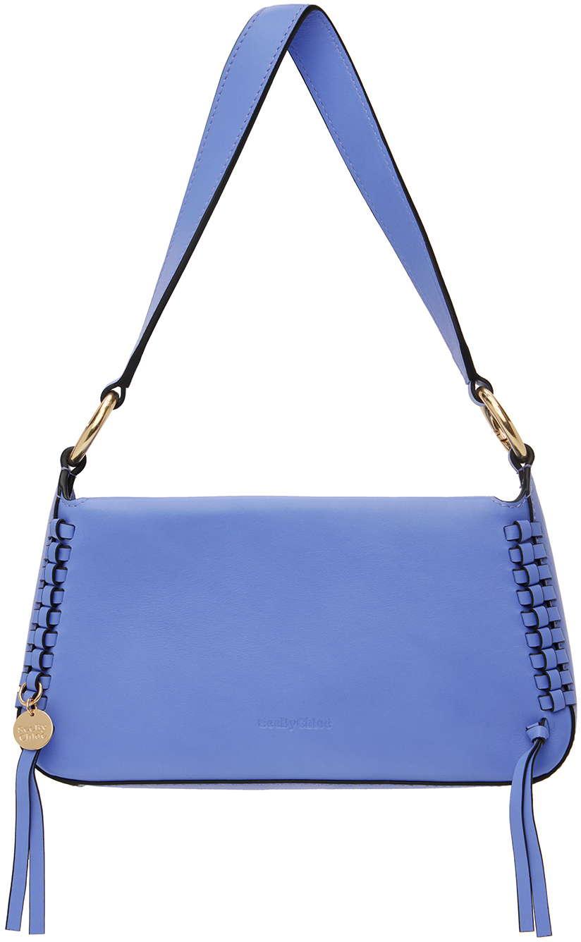 See By Chloé Blue Tilda Baguette Bag In 4c9 Persian Blue