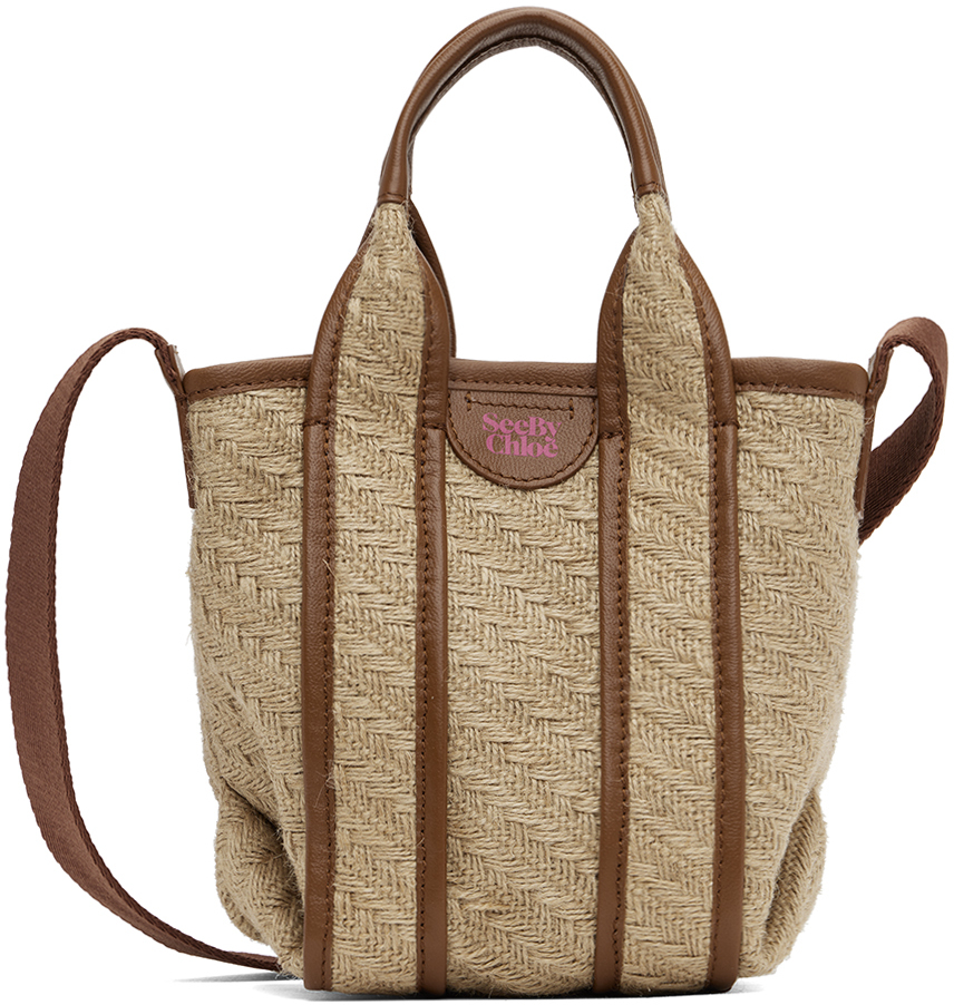 Tan Laetizia Tote by See by Chloé on Sale