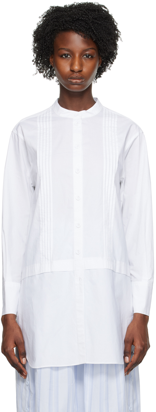 See By Chloé Long-length Cotton Shirt In White