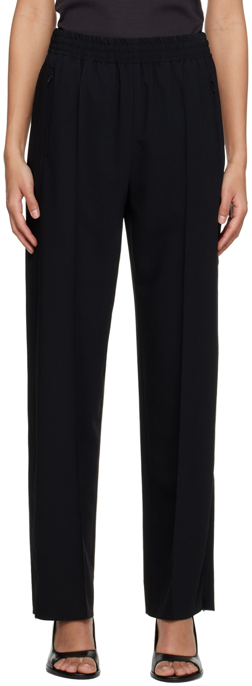 See By Chloé City Fluid Trousers Black Size 4 100% Polyester