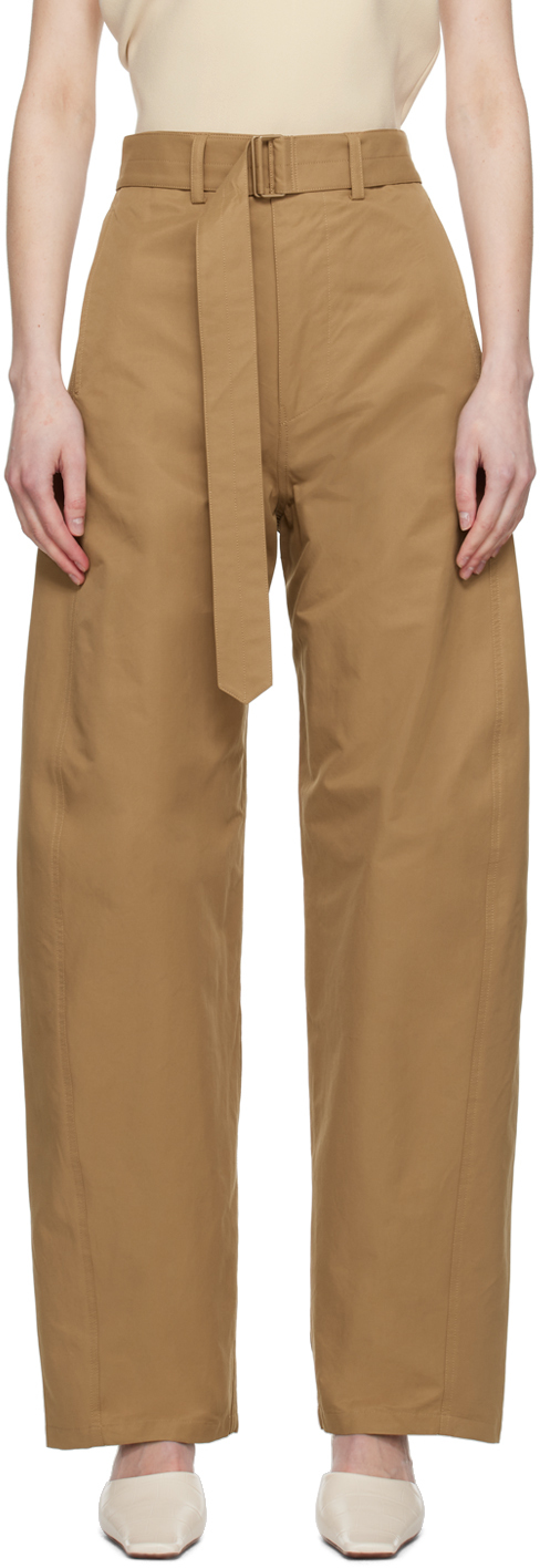 Brown Belted Trousers