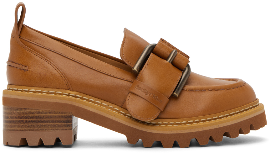 See by Chloé Tan Wilow Heeled Loafers