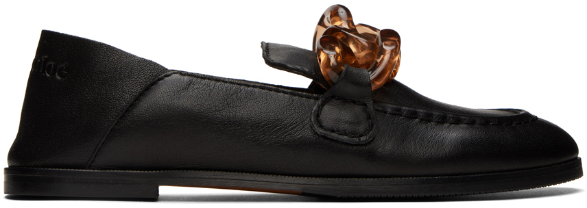 See by Chloé SSENSE Exclusive Black Mahe Loafers