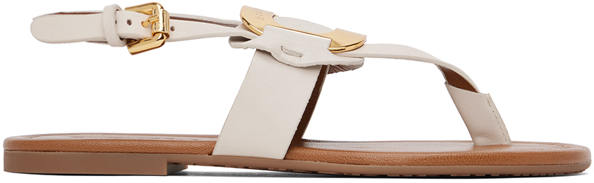See By Chloé Off-white Chany Sandals In 101 Natural
