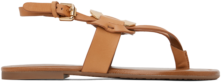 Shop See By Chloé Tan Chany Sandals In 230 Light/pastel Bro