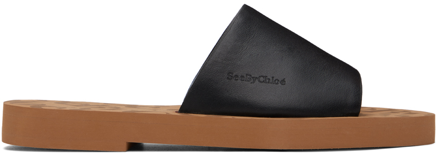 See By Chloé Black Essie Sandals In 001 Black