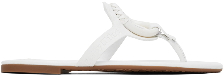 Shop See By Chloé White Hana Sandals In 100 White