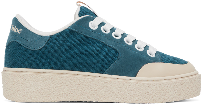 See By Chloé Blue Hella Trainers In 420 Medium Blue