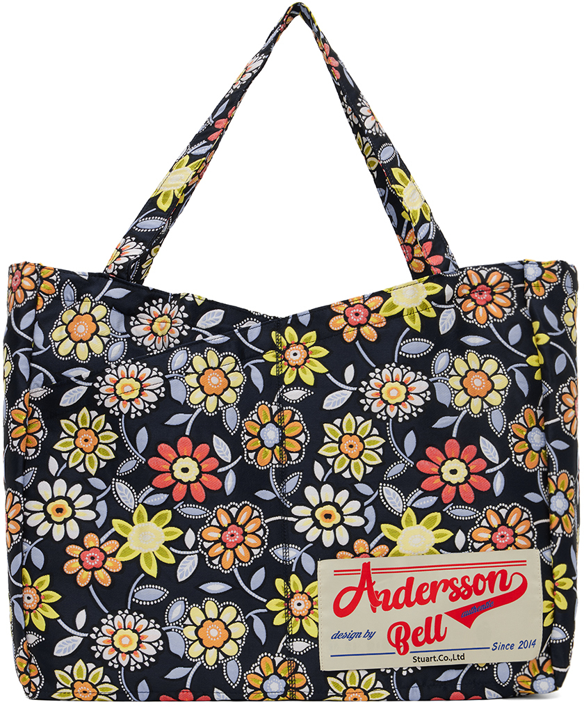 Andersson Bell Navy Flower Tote
