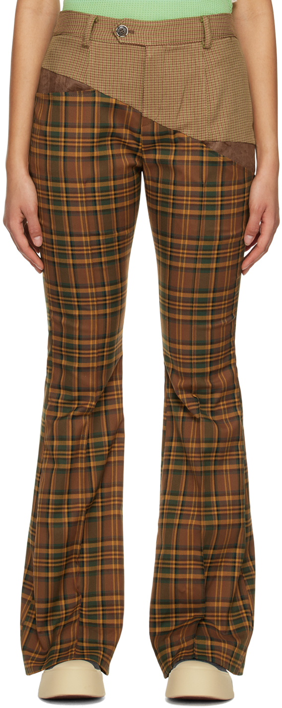 Shop Andersson Bell Brown Mika Diagonal Trousers