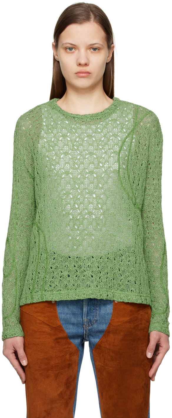Andersson Bell: Green Watton Sweater | SSENSE