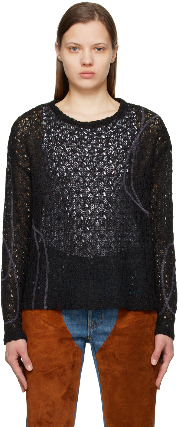 Andersson Bell: Black Watton Sweater | SSENSE