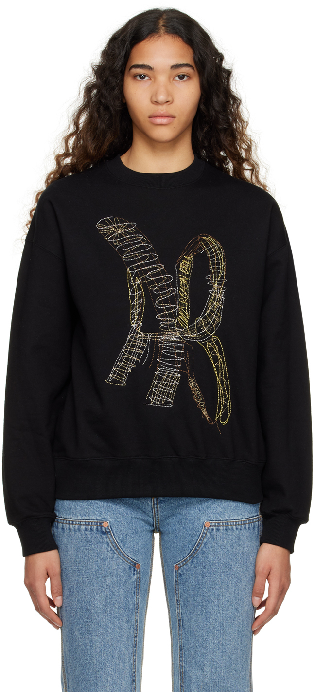 Andersson Bell Black AB Embroidered Sweatshirt