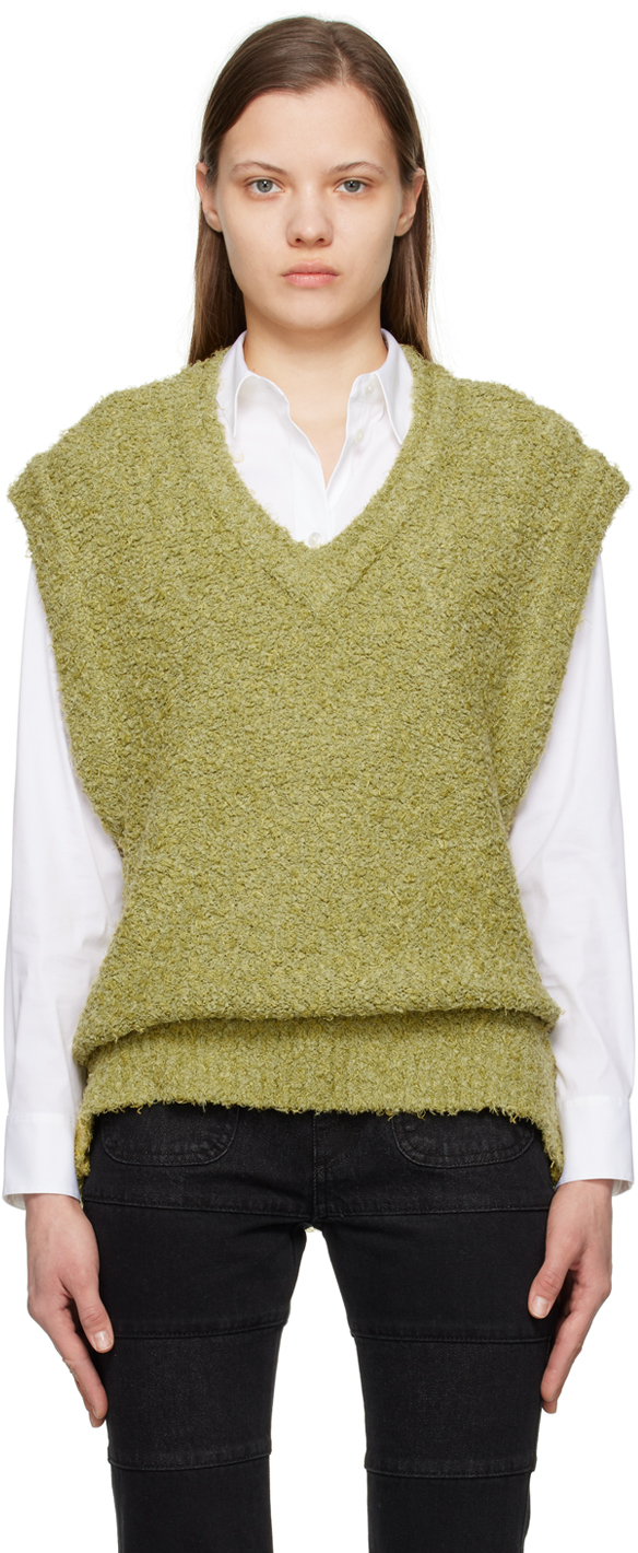 Andersson Bell Green Layie Leaf Vest