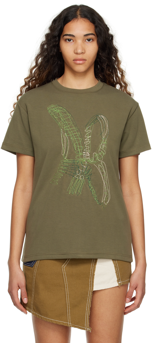 Andersson Bell Khaki AB Embroidered T-Shirt