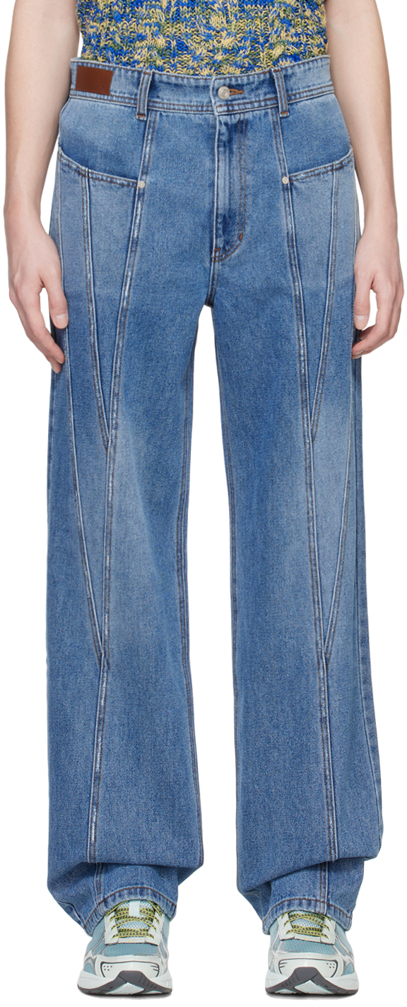 Andersson Bell Blue Sierra Jeans In Washed Blue Wasblu