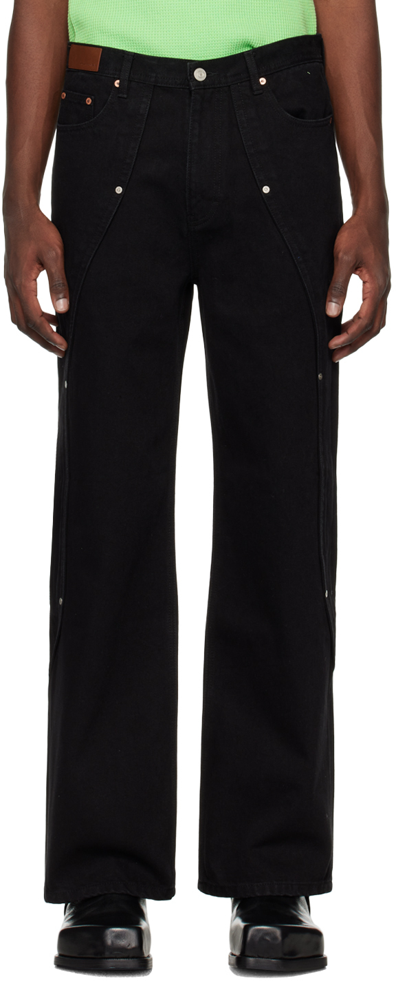 Black Matthew Curved Jeans