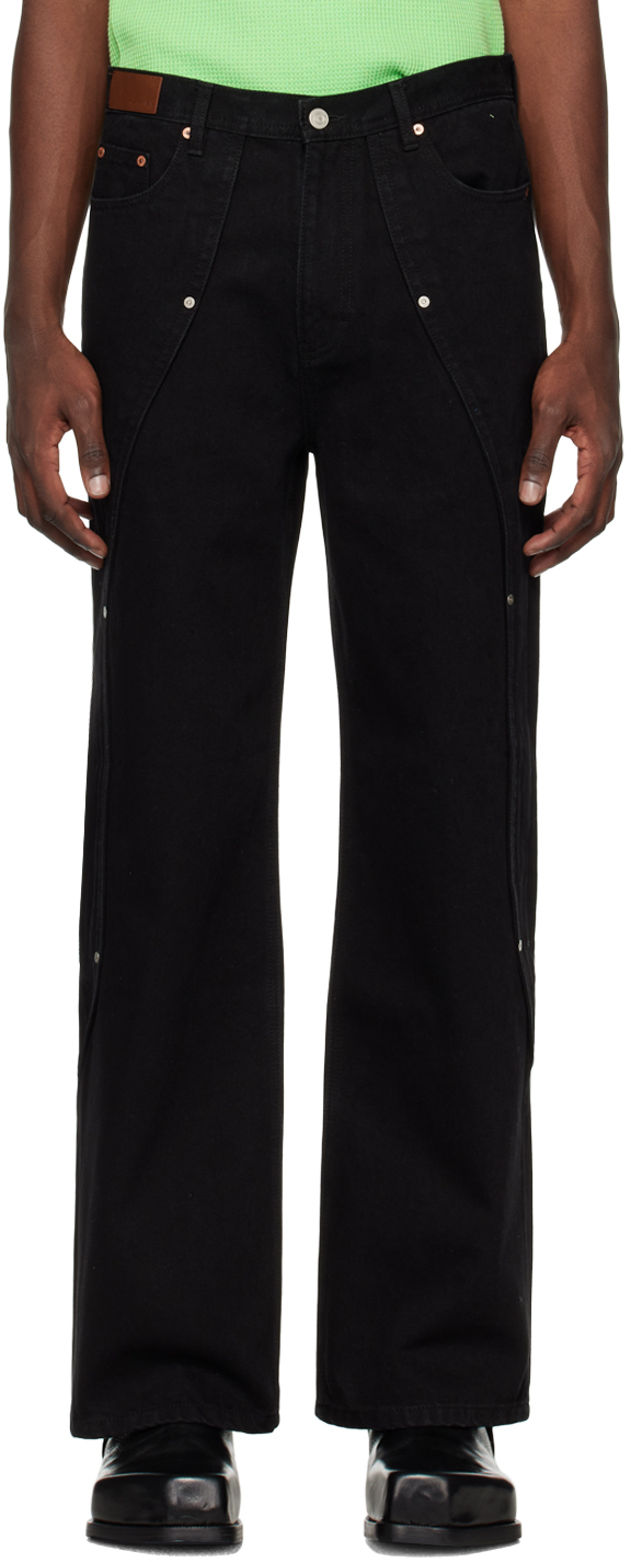Andersson Bell Black Matthew Curved Jeans