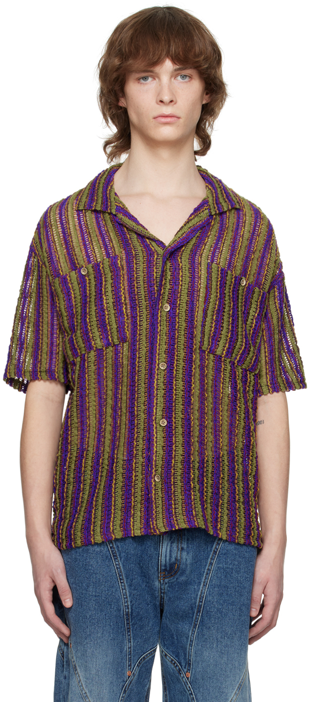 Shop Andersson Bell Purple Sheer Shirt In Purple Purple