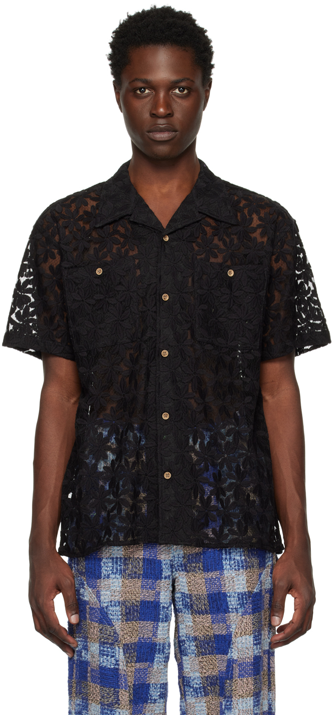 【関税込み】Andersson Bell ブラック Flower シャツ Black Flower Shirt by Andersson Bell on Sale