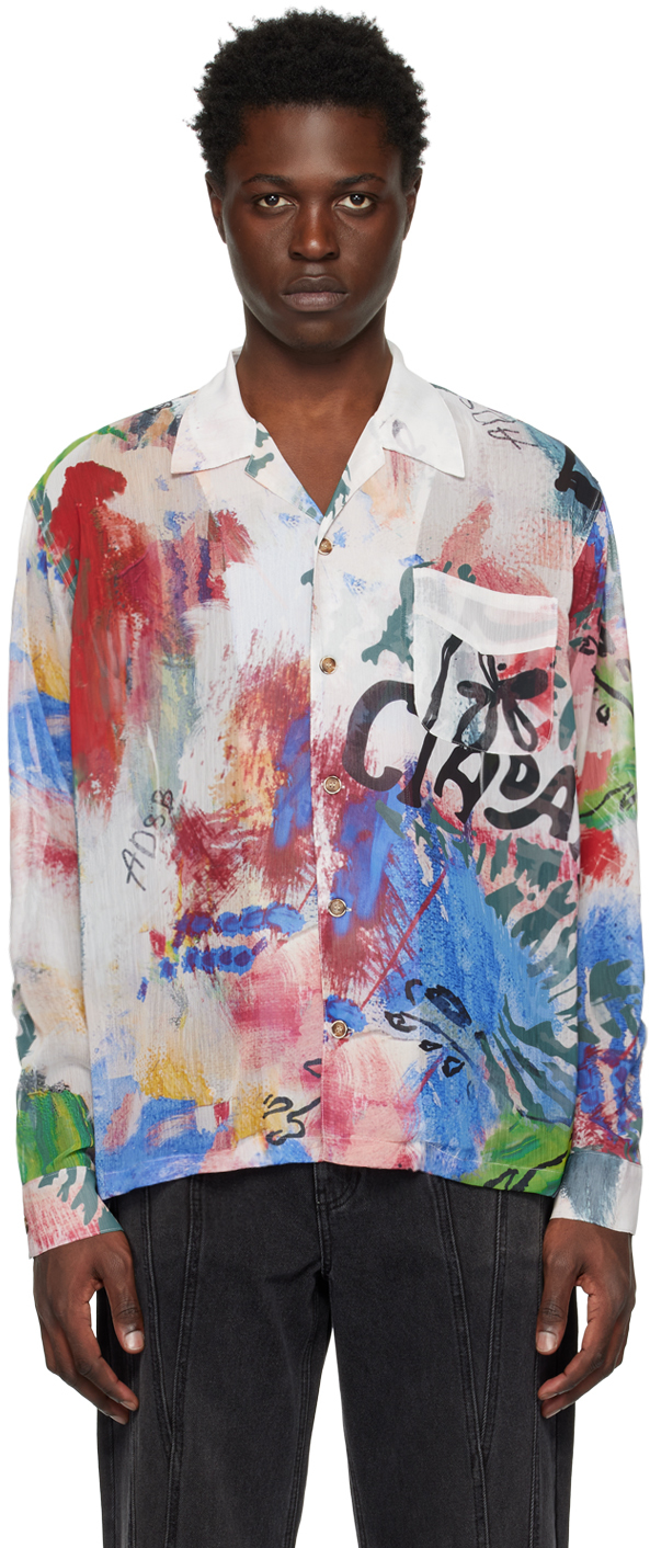 Andersson Bell: White Printed Shirt | SSENSE