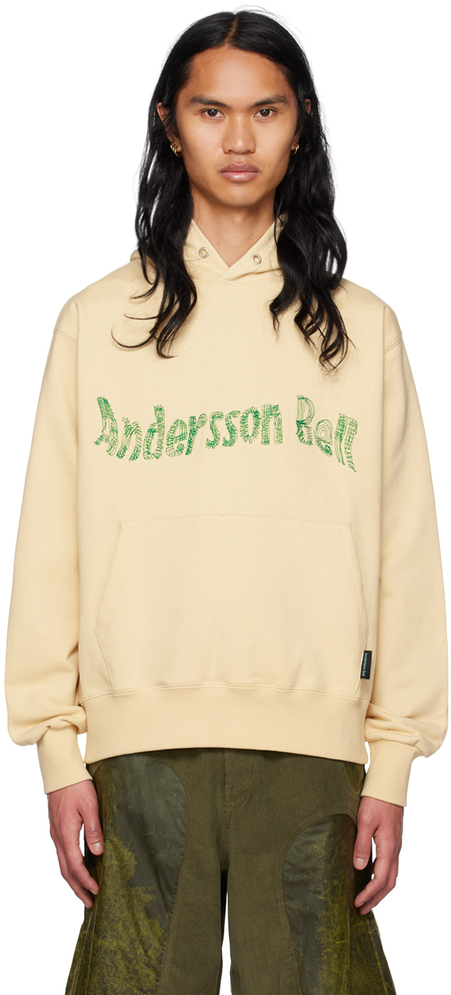 Andersson Bell Yellow Essential New Hoodie In Ivory Ivory