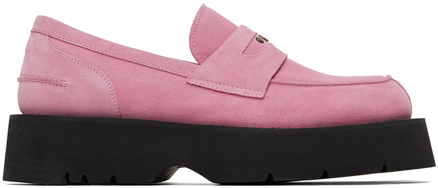 Andersson Bell Pink Broeils 23 Penny Loafers In Pink Pink