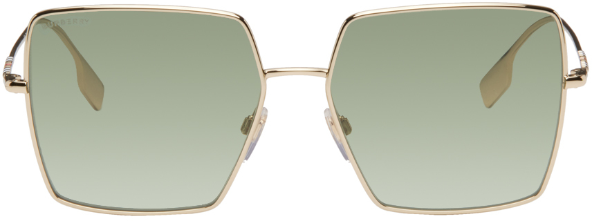Burberry Gold Square Sunglasses