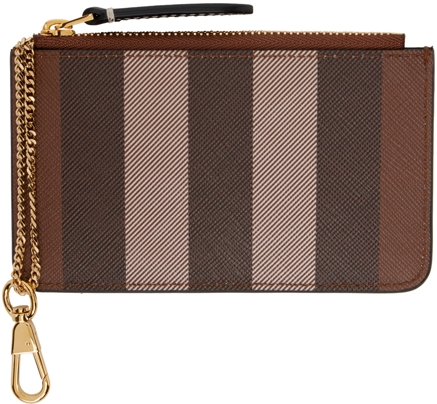 Burberry Brown Exaggerated Check Coin Pouch