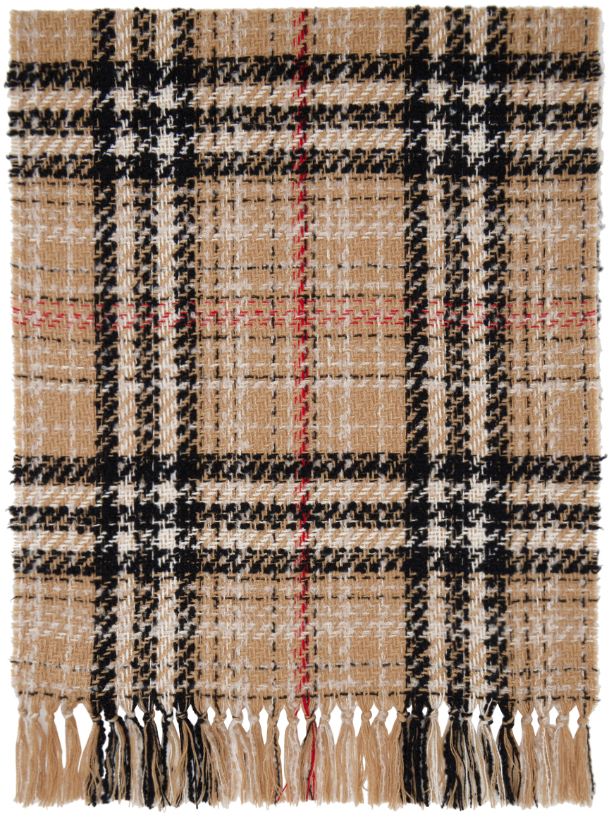 Burberry Beige Check Scarf