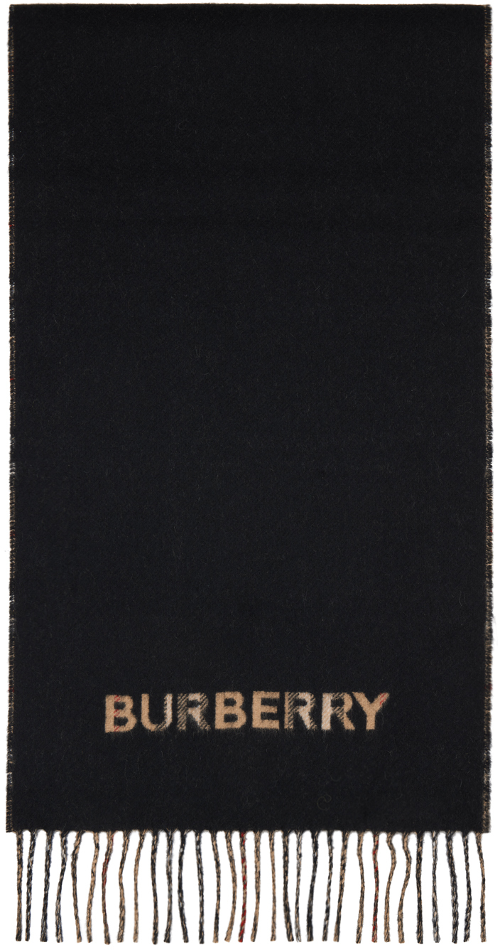 Vintage Burberry, Merino / Angora / Cashmere Weave Blend Scarf, Beige Nova  Check