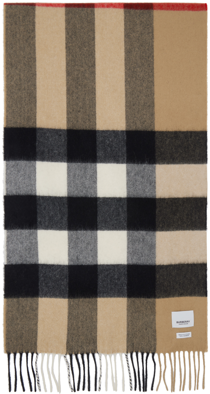 Burberry Brown 'The Classic Check' Scarf