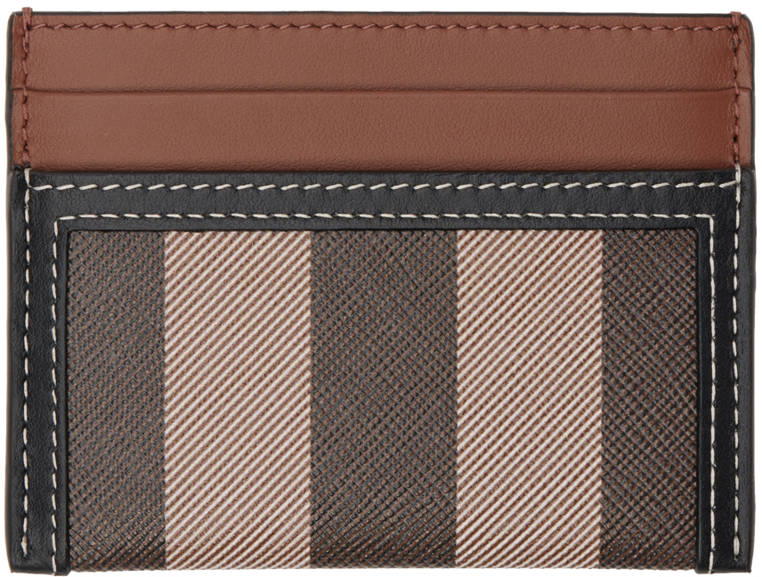 Burberry Brown Check & Two-Tone Card Holder