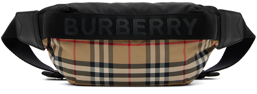 Burberry Beige Check Belt Bag