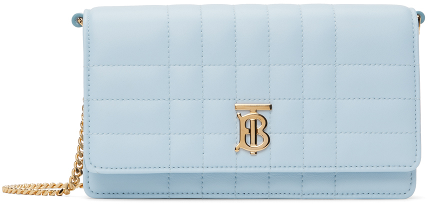 Burberry: Blue Mini Lola Bag | SSENSE