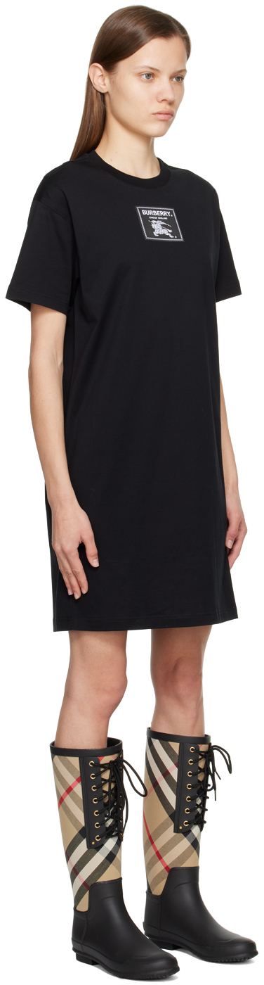 BURBERRY BLACK PRORSUM MIDI DRESS 