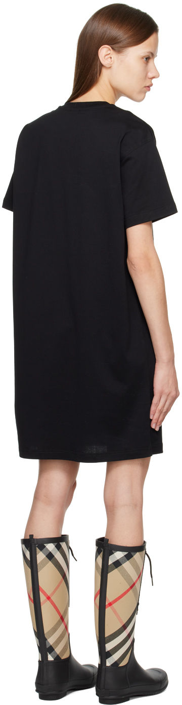 BURBERRY BLACK PRORSUM MIDI DRESS 