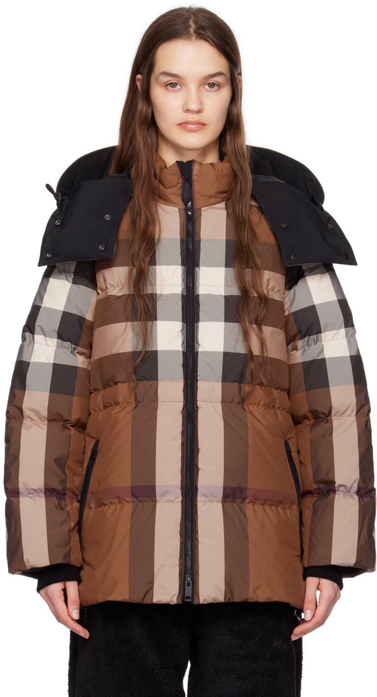 Burberry: Brown Broadwaschk Puffer Jacket | SSENSE