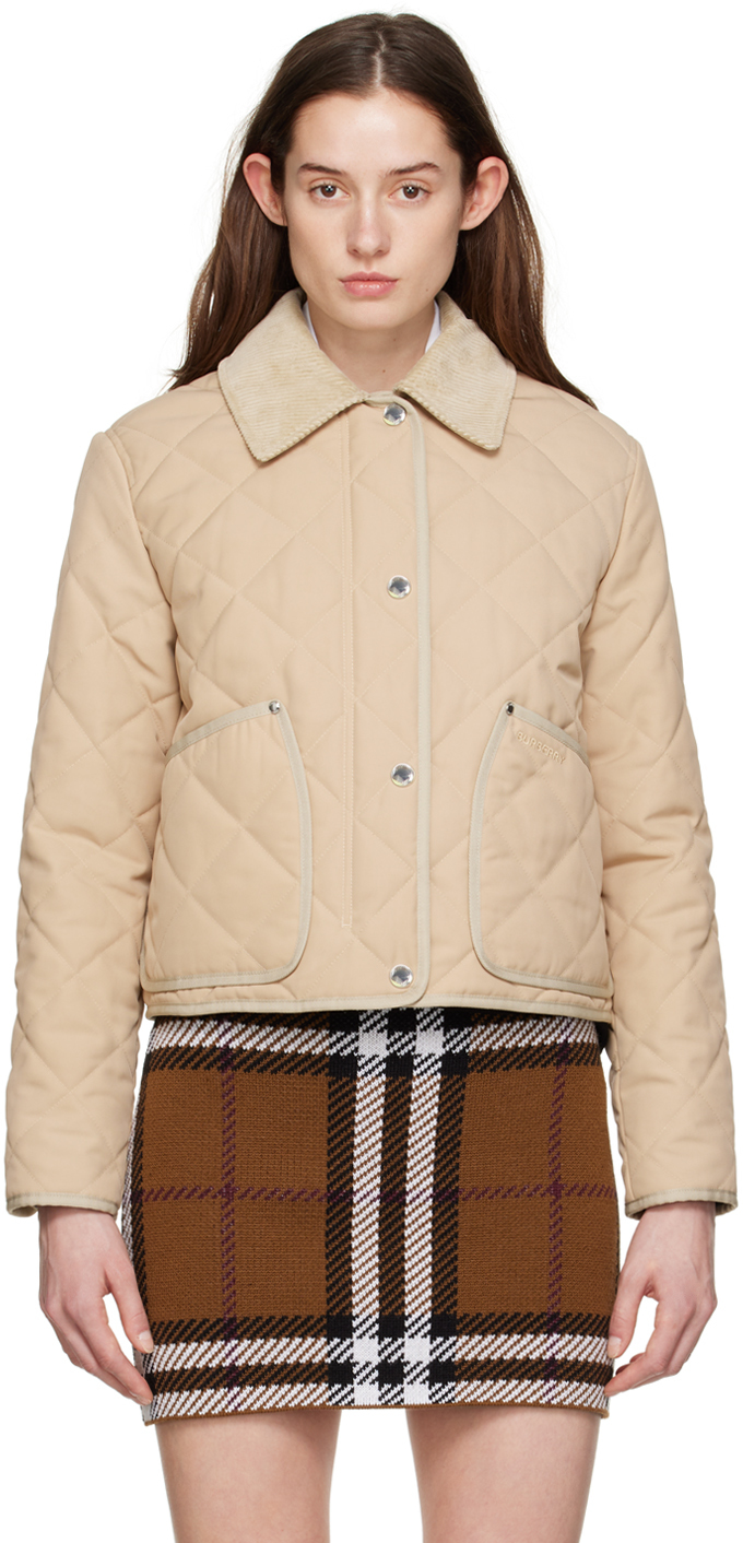 Tan burberry hot sale jacket