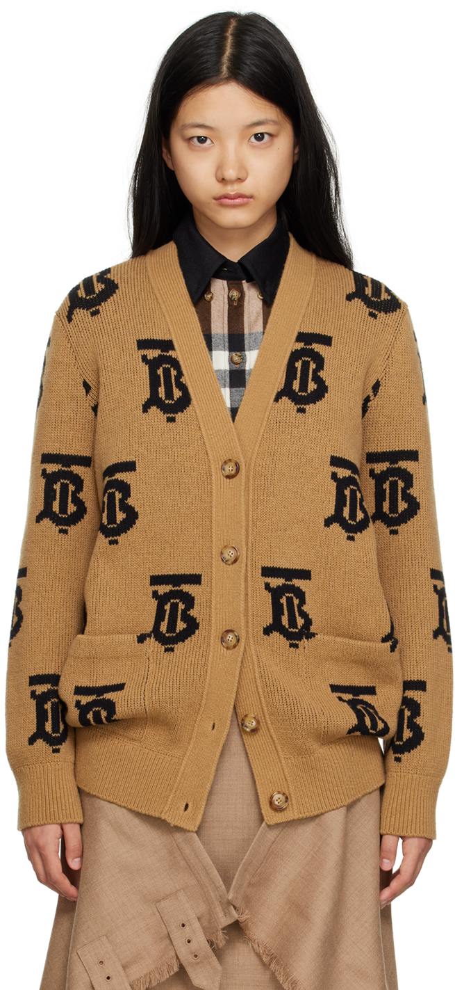 Burberry: Brown Monogram Cardigan