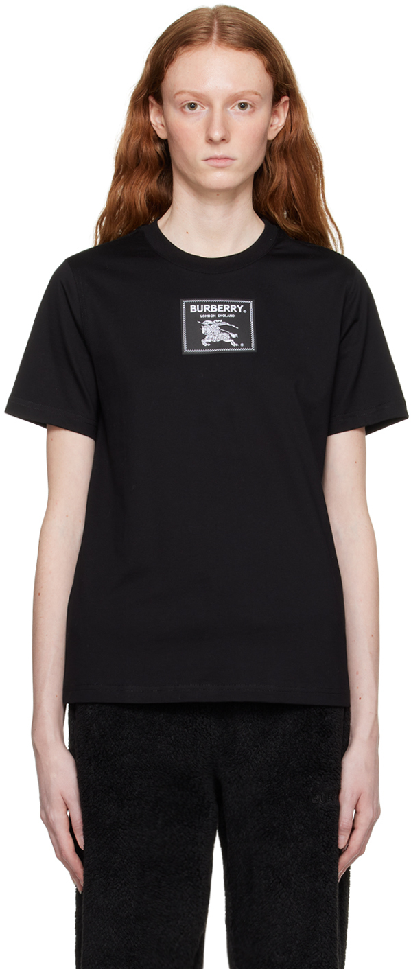 Burberry Prorsum Label Cotton T-shirt In Black | ModeSens