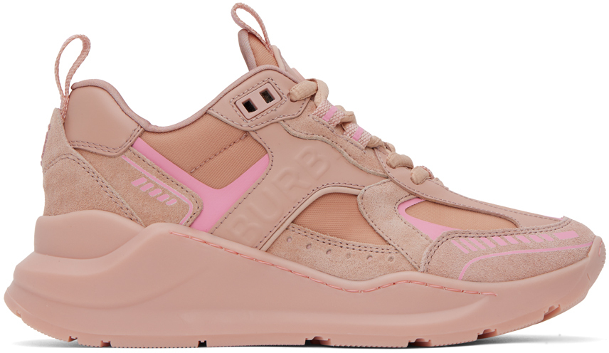 Burberry Pink Embossed Sneakers