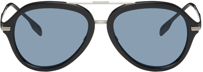 Burberry Black Pilot Sunglasses